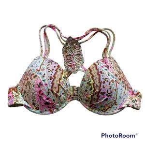 VICTORIA'S SECRET Paisley Macrame Ladies Bikini Top, 32B